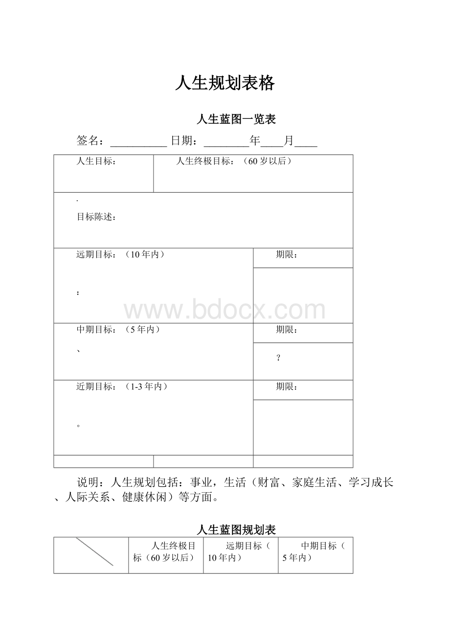 人生规划表格.docx_第1页