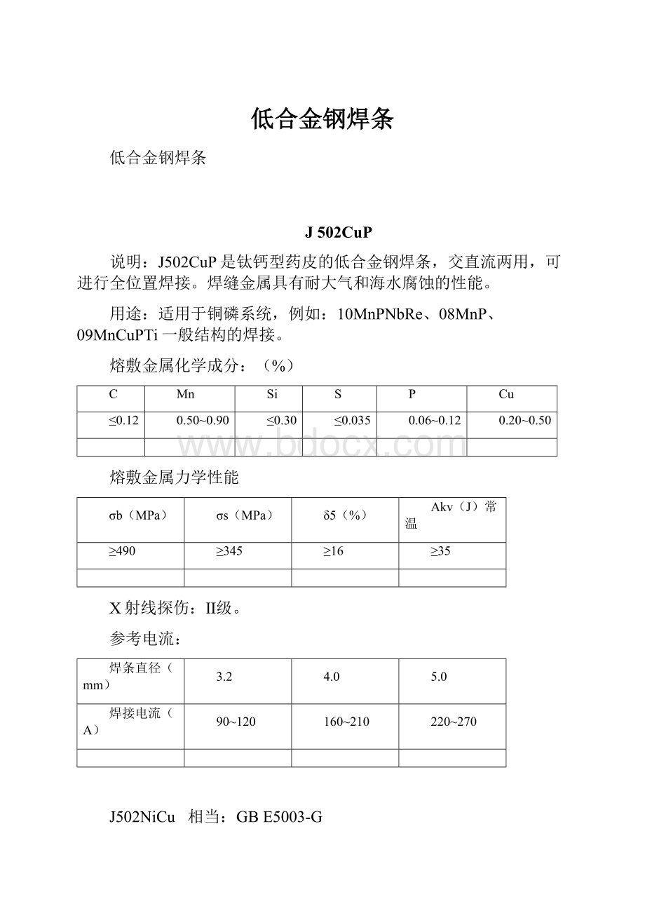 低合金钢焊条.docx