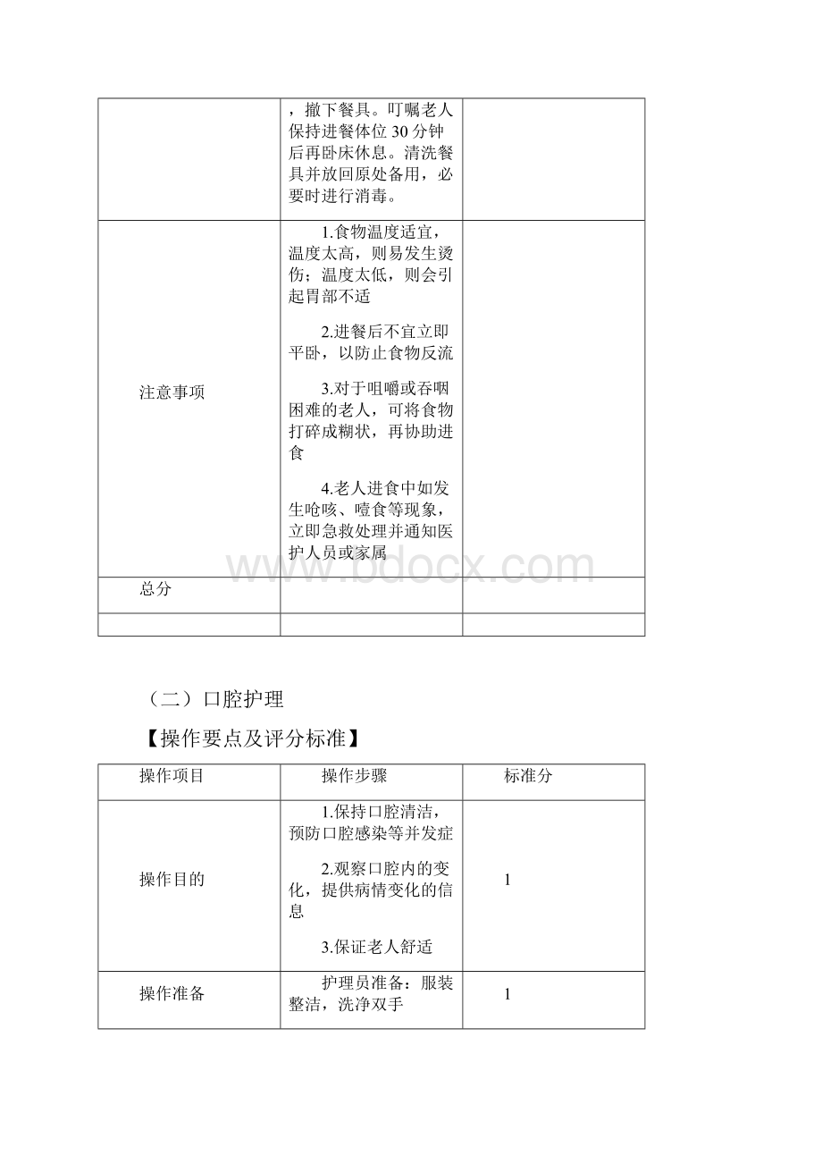 养老护理技术操作规范及评分标准.docx_第3页