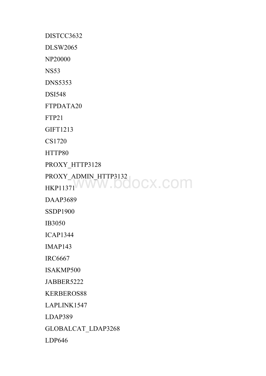 常用网络端口号大全精编版.docx_第2页