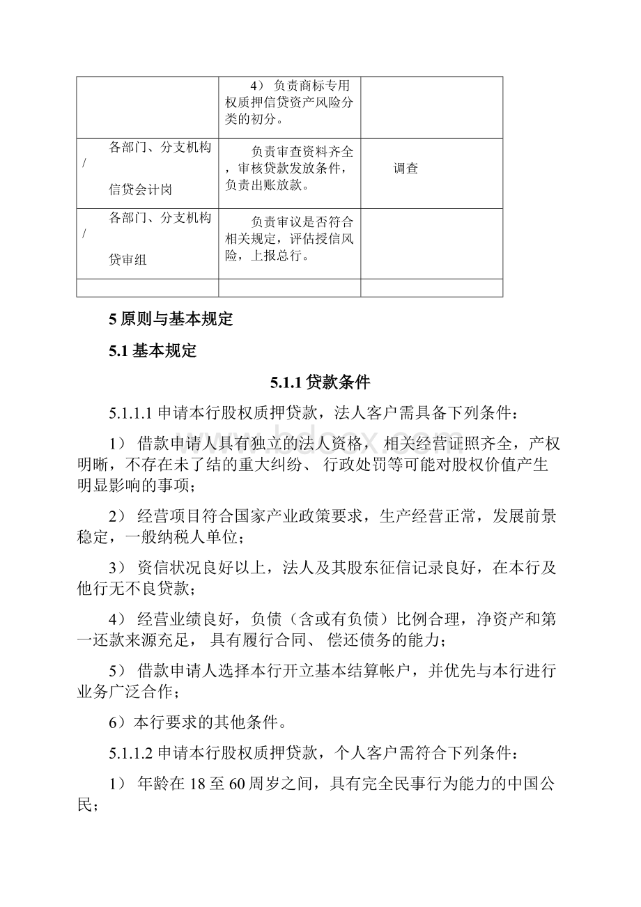 股权质押贷款操作管理暂行办法.docx_第3页