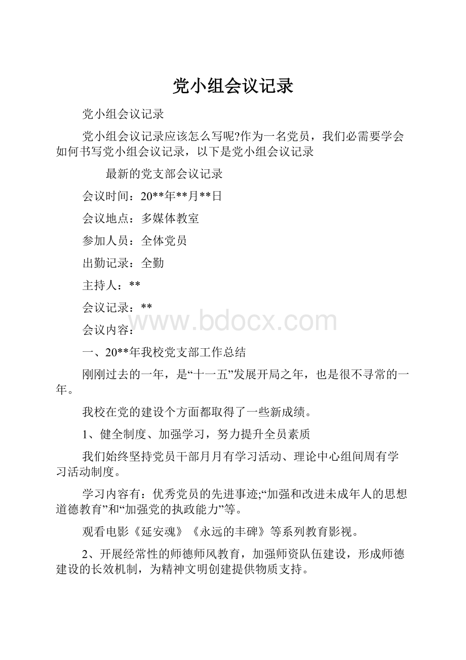 党小组会议记录.docx_第1页