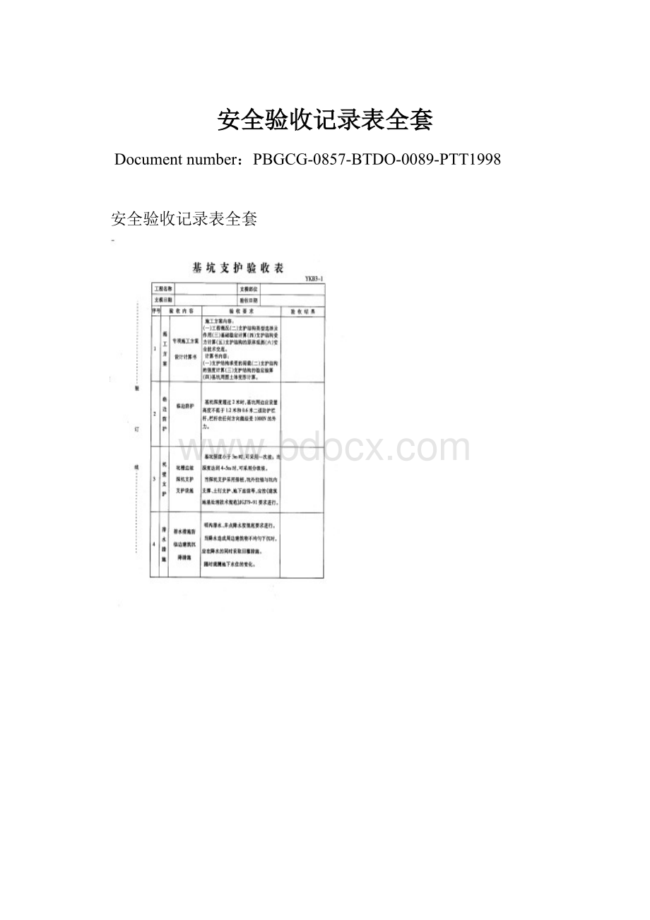 安全验收记录表全套.docx_第1页