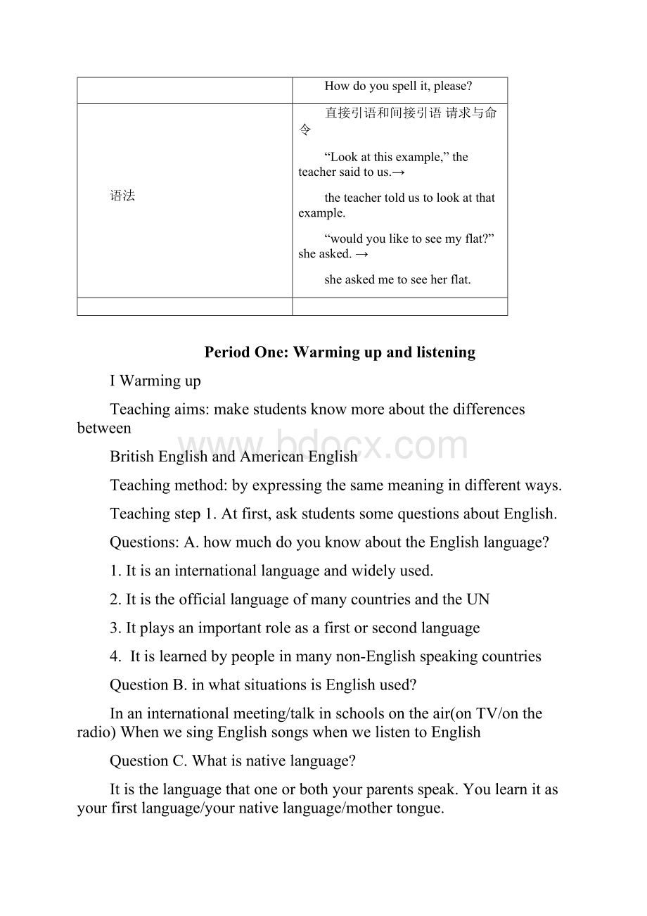 Unit 2 English around the world教案.docx_第2页