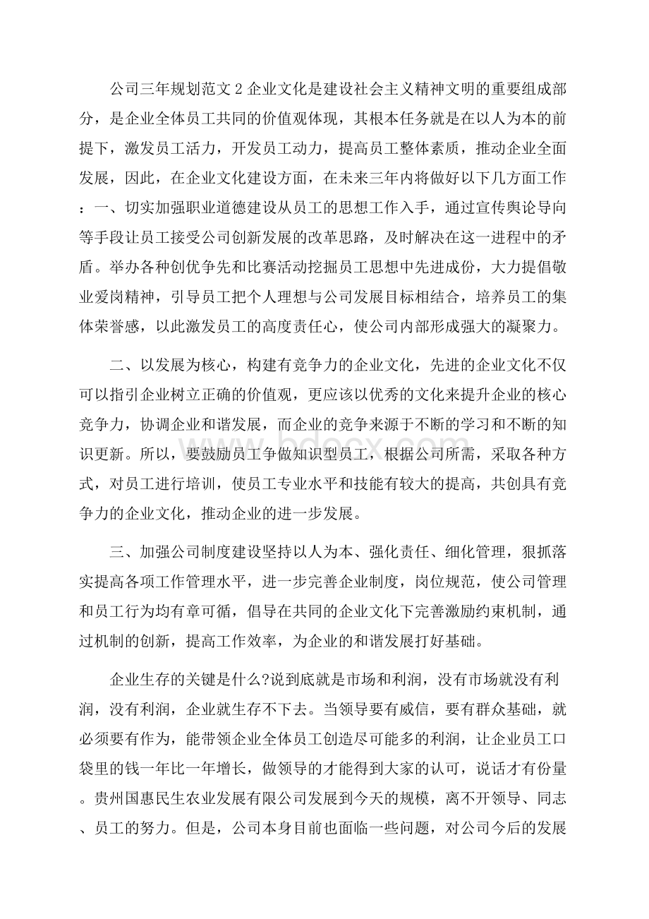 公司三年规划范文.docx_第2页