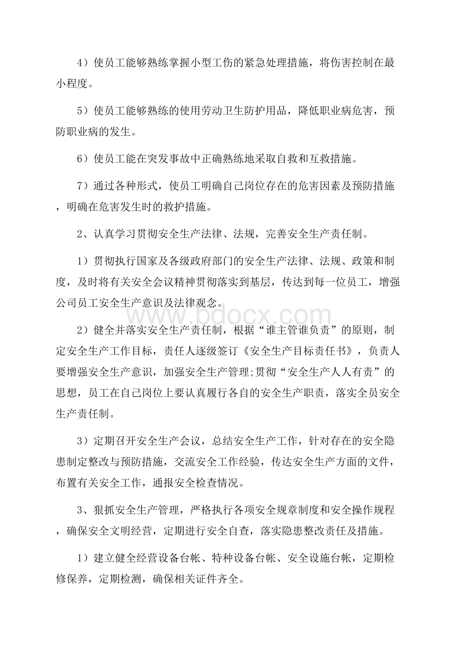 公司企业安全生产年度工作计划范文.docx_第2页