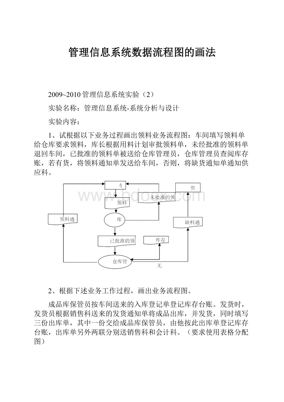 管理信息系统数据流程图的画法.docx