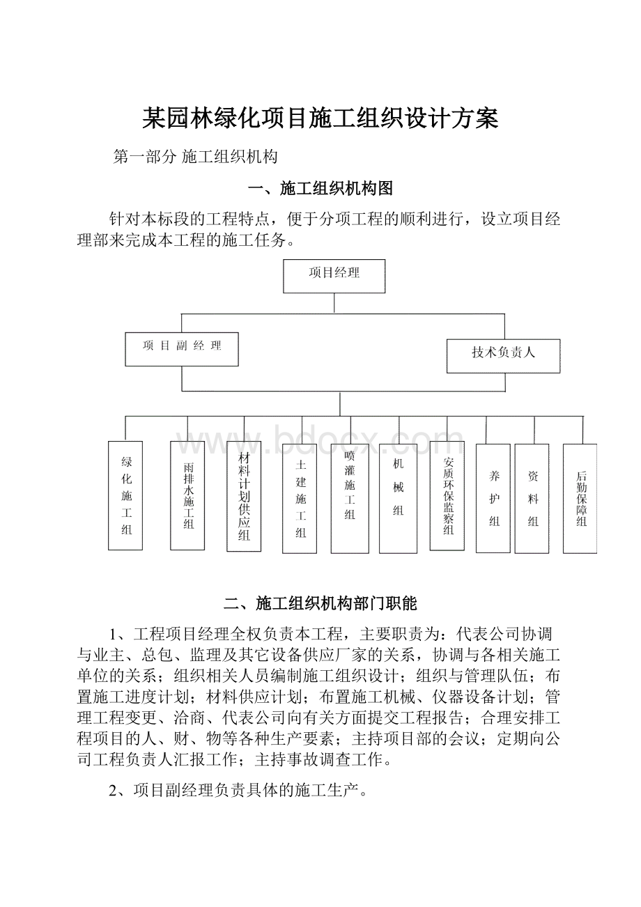 某园林绿化项目施工组织设计方案.docx_第1页