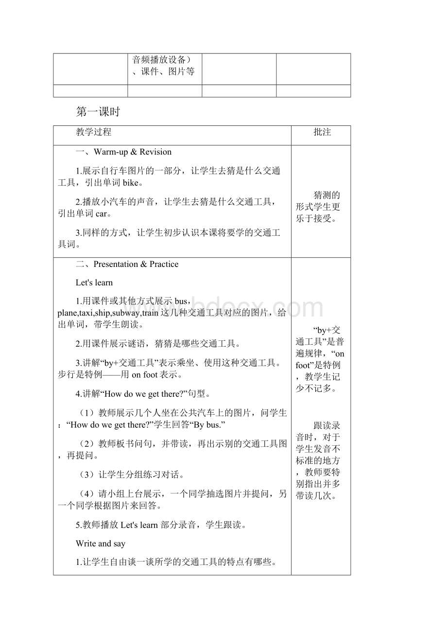 新整理人教版PEP六年级英语上册Unit 2 单元教案 1.docx_第2页