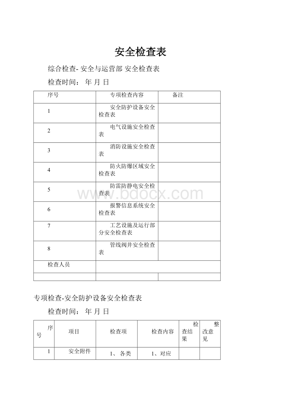 安全检查表.docx_第1页