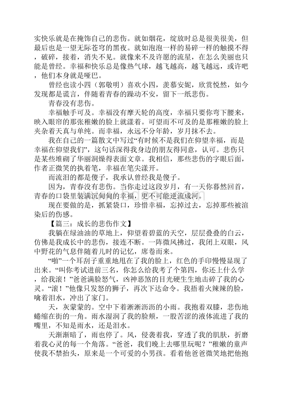 关于悲伤的作文.docx_第2页