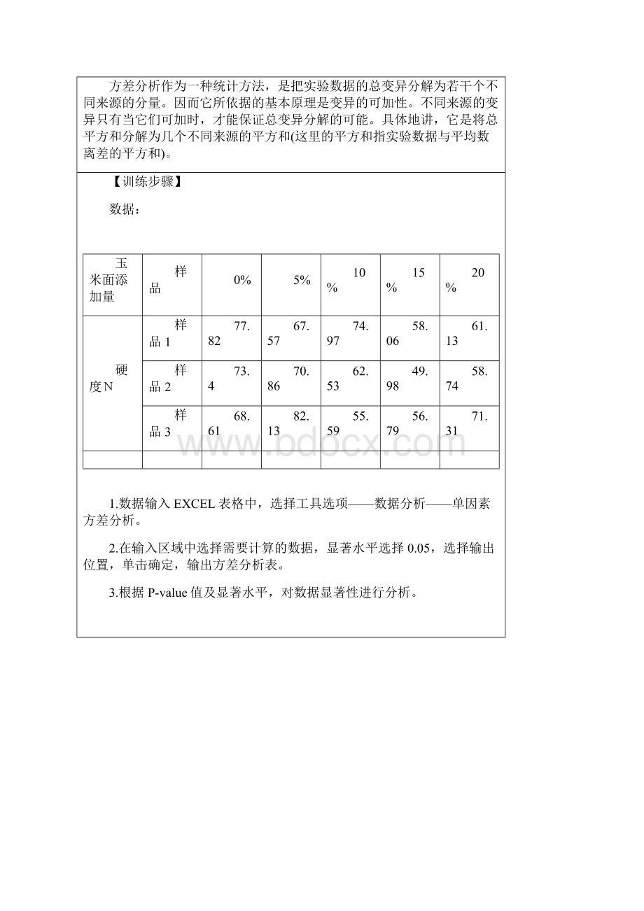 试验设计与数据处理技能训练报告.docx_第2页