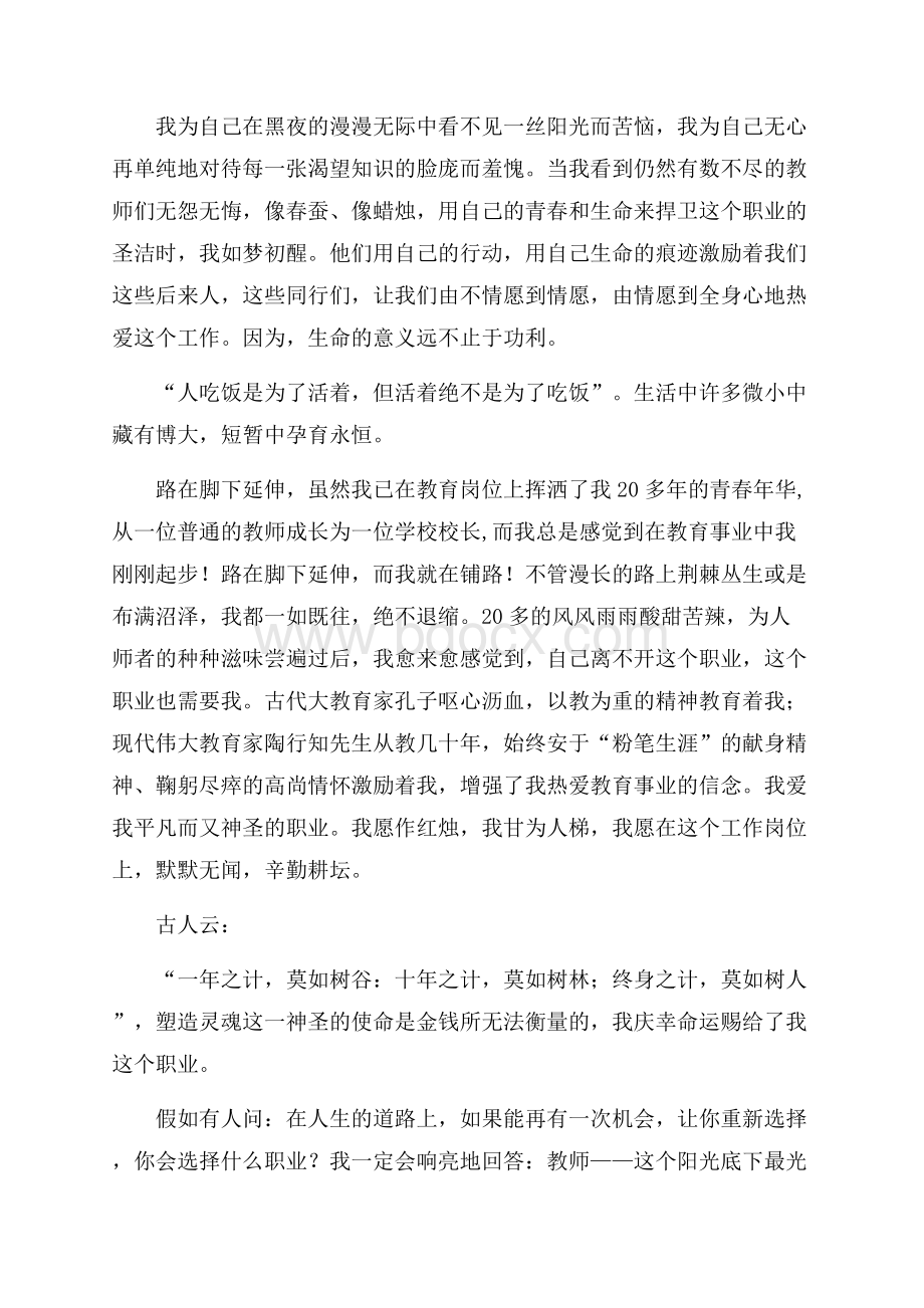 有关教师励志演讲稿集合五篇.docx_第3页