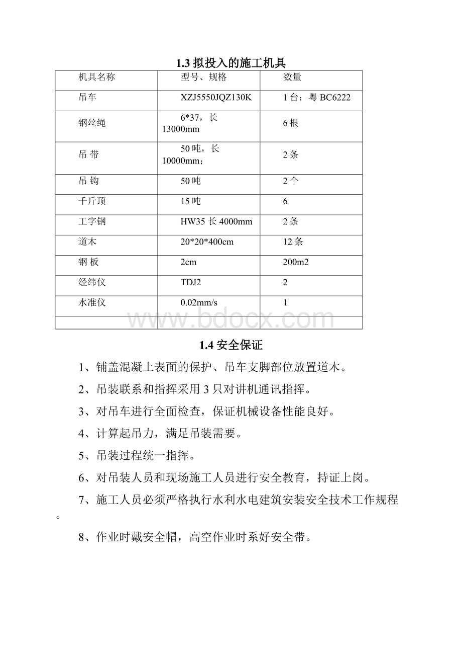 大沙河闸门吊装施工方案.docx_第3页