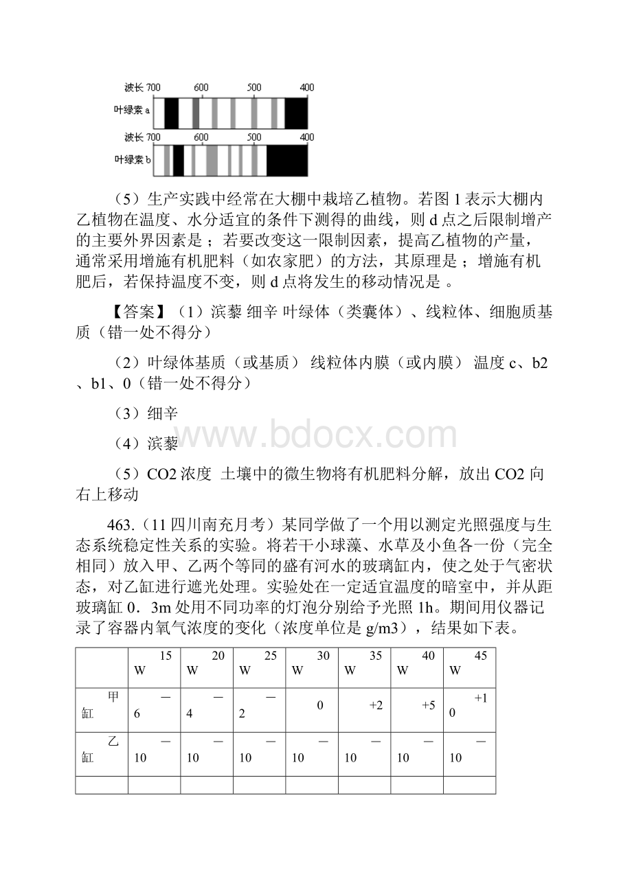 最新届高三生物试题大集合 光合作用24 精品.docx_第3页