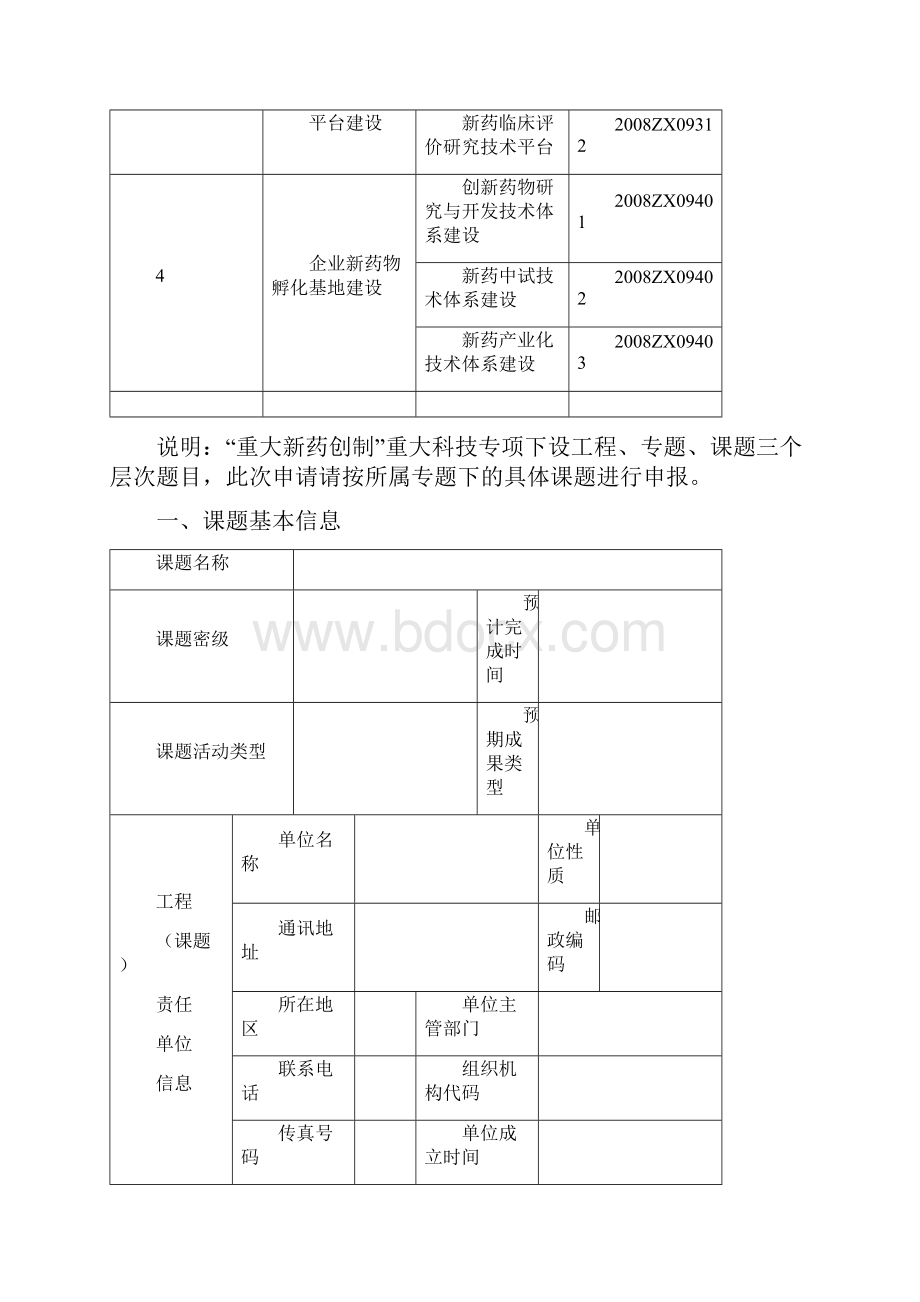 国家科技重大专项课题可研专业技术方案申报书.docx_第3页