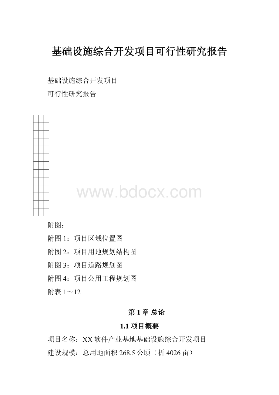 基础设施综合开发项目可行性研究报告.docx_第1页