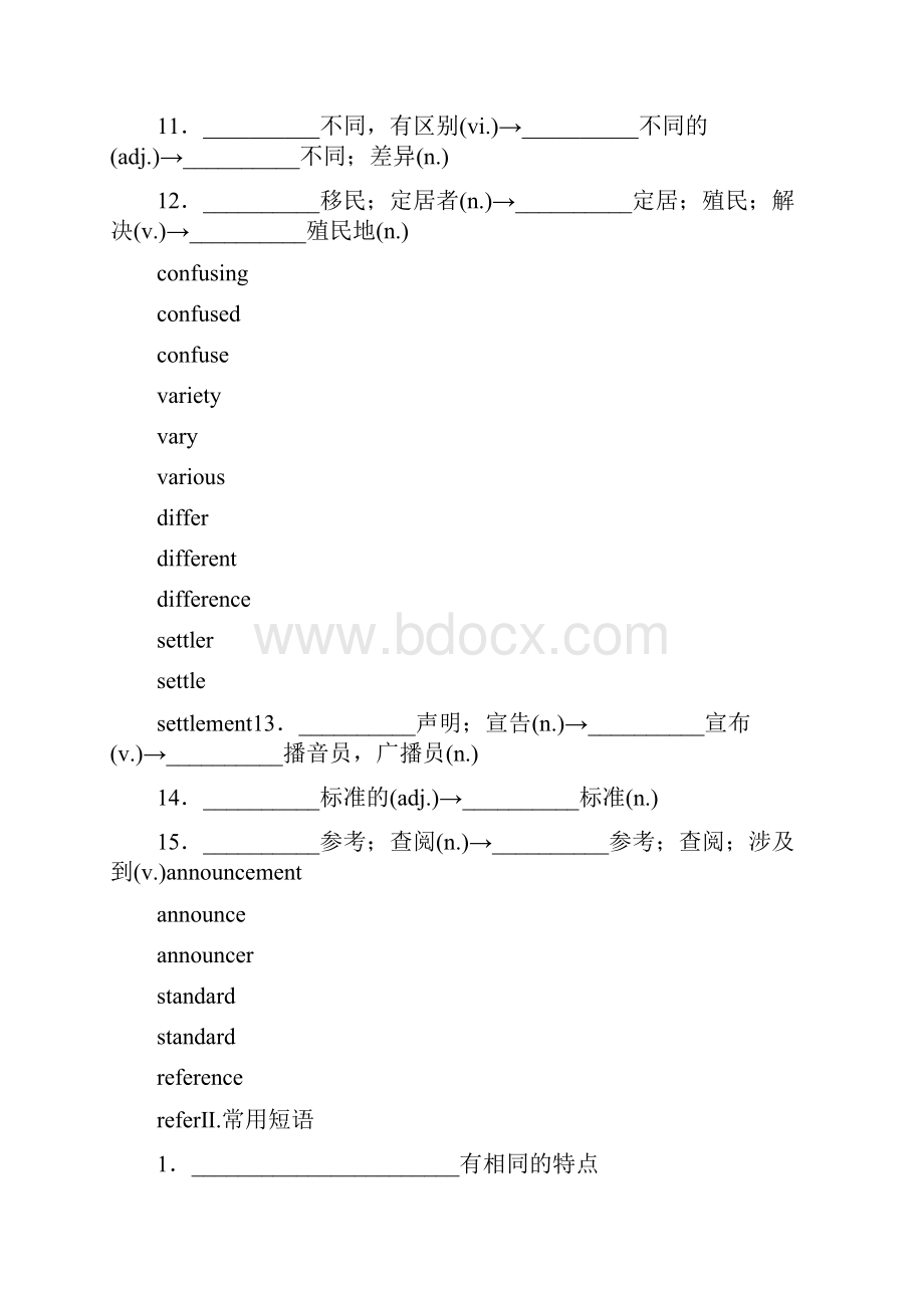 届一轮复习外研版必修五Module 1 British and American English学案.docx_第2页