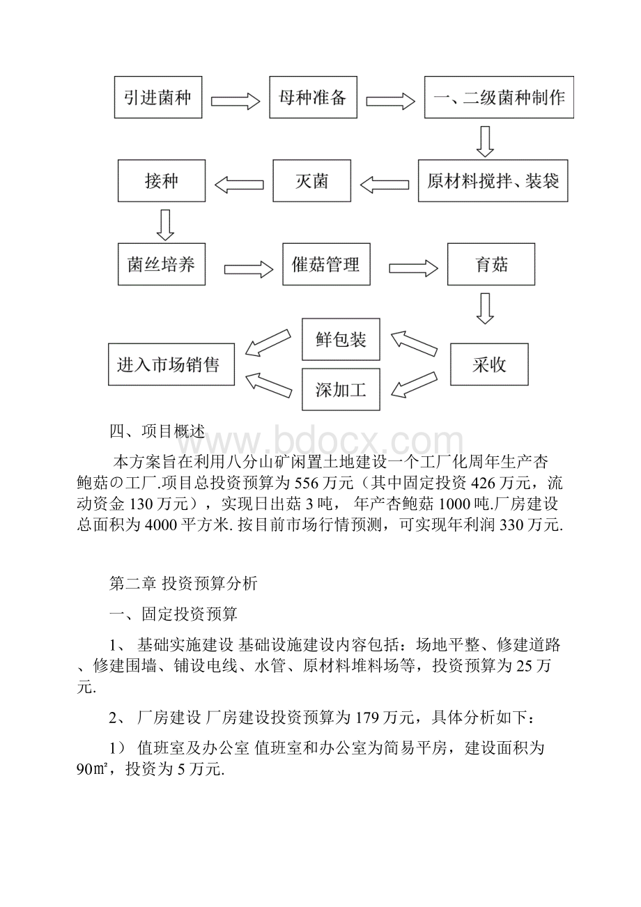 报批稿大型杏鲍菇工厂化生产营销项目可行性方案.docx_第3页