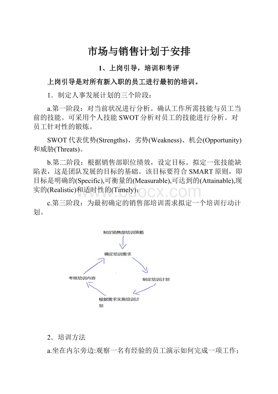 市场与销售计划于安排.docx_第1页