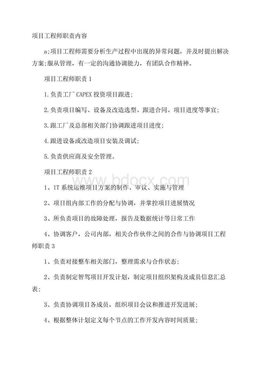 项目工程师职责内容.docx