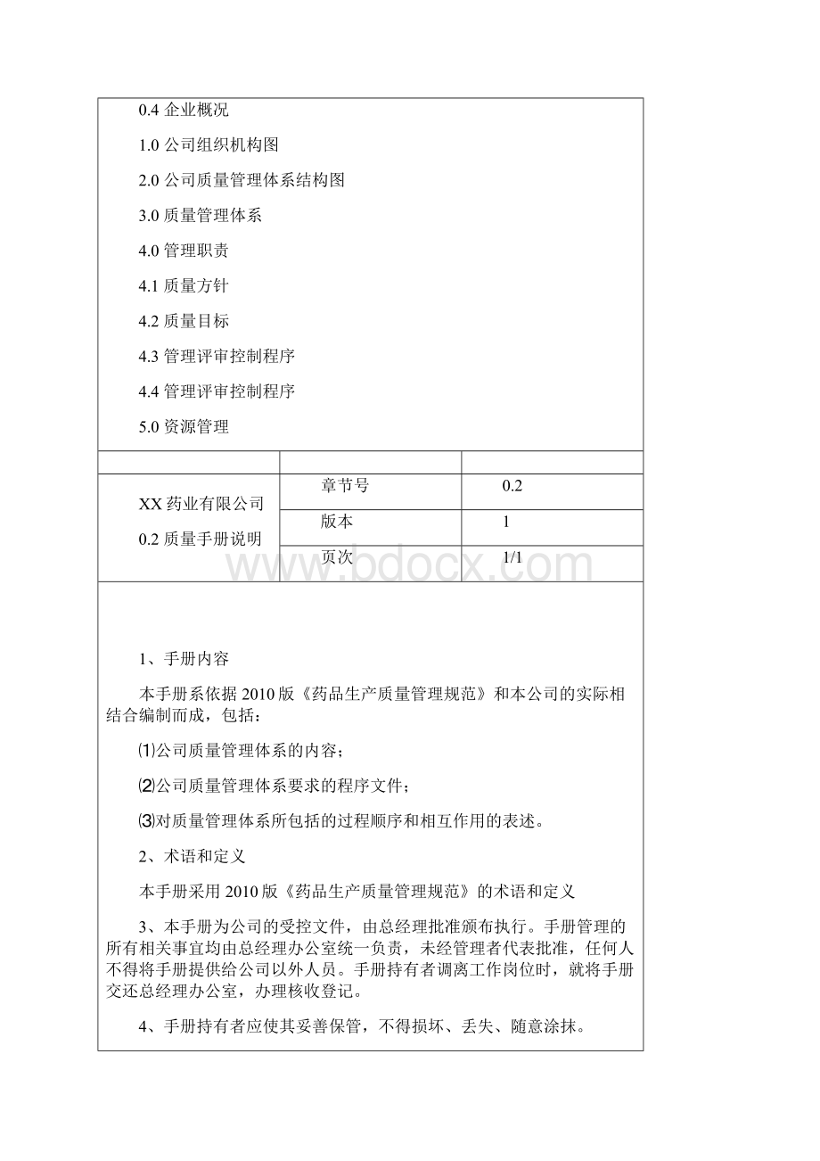 医药企业新版质量管理手册实用手册.docx_第3页