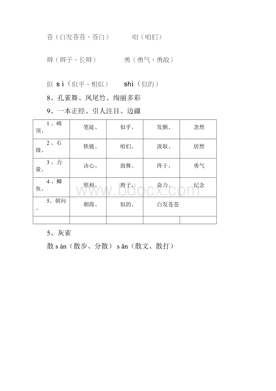 三年级上册生字组词复习.docx_第3页