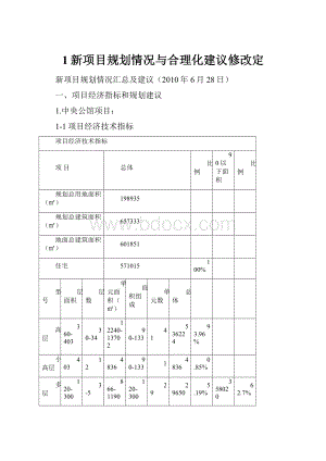 1新项目规划情况与合理化建议修改定.docx