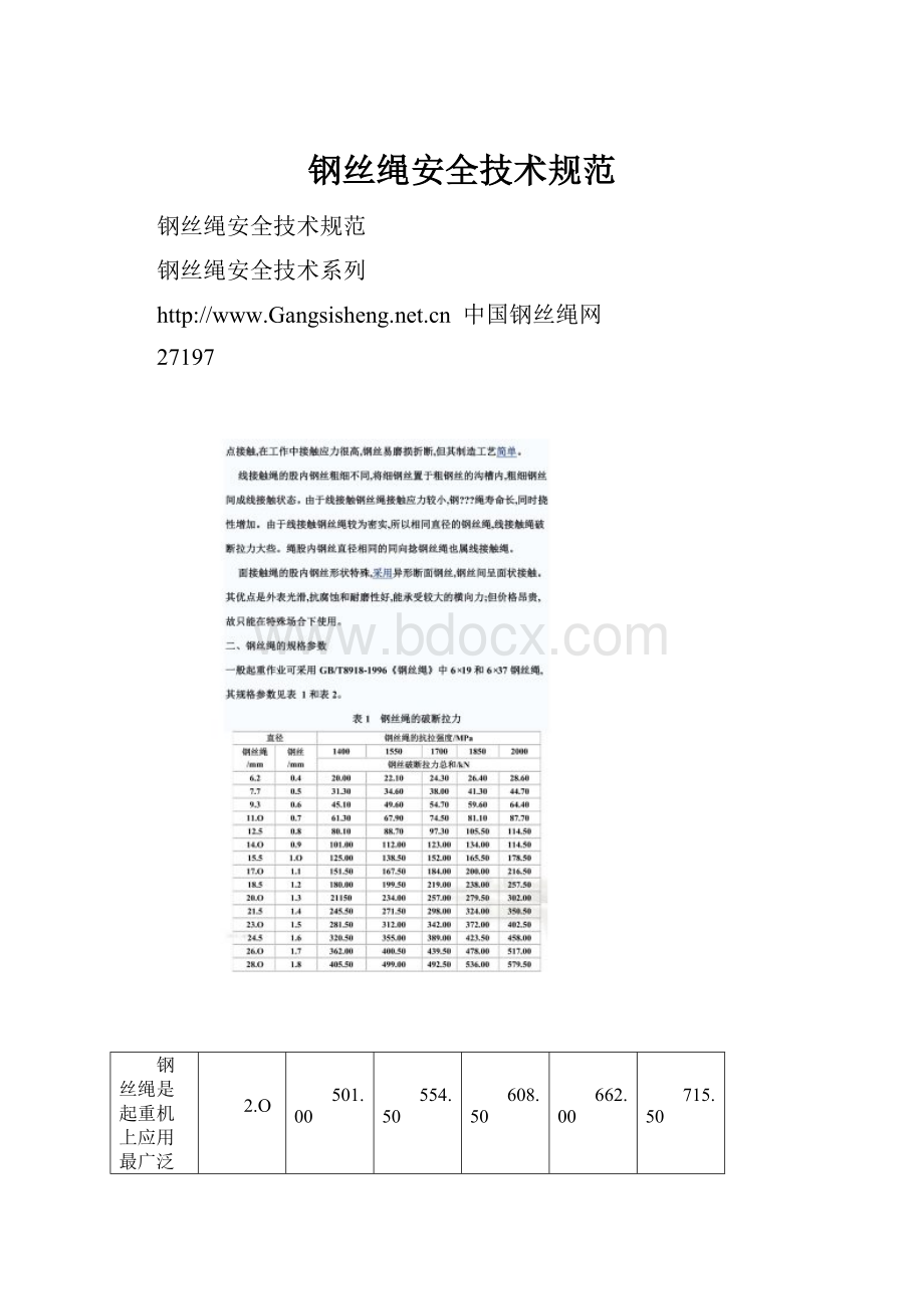 钢丝绳安全技术规范.docx_第1页