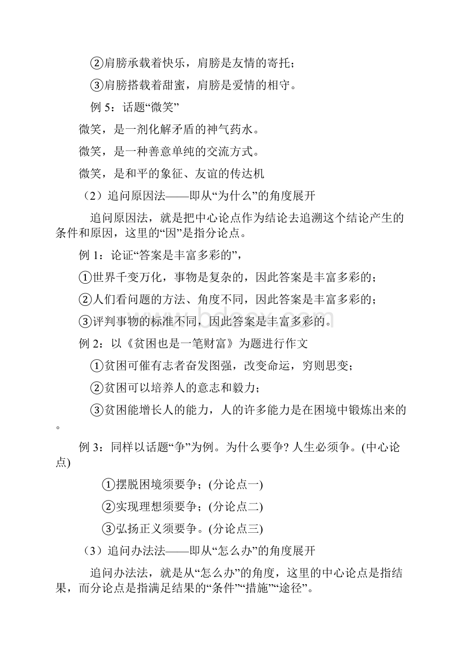 作文专题训练之九议论文分论点提炼技巧写作指导.docx_第2页