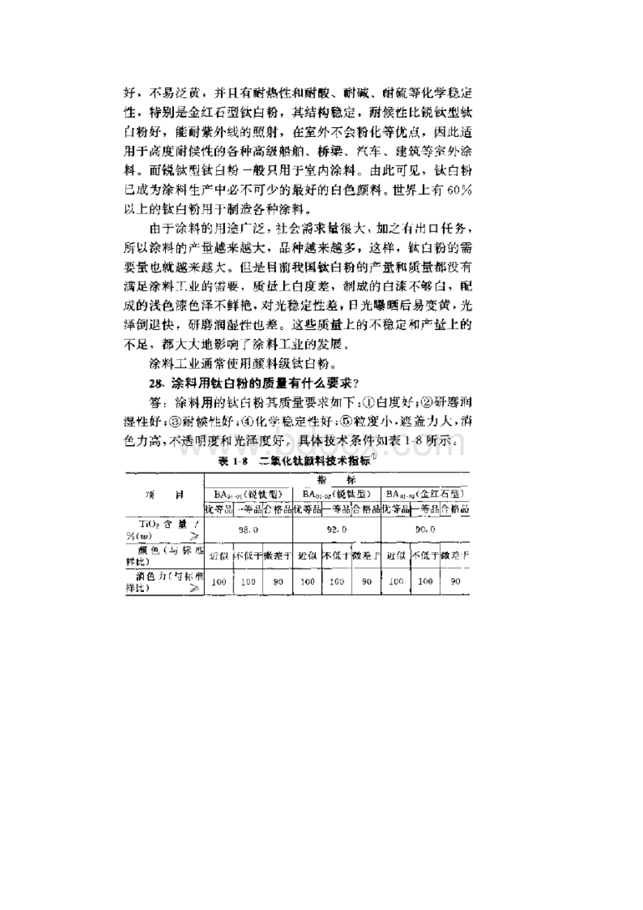 钛白粉的用途及各用途及对钛白粉的质量要求.docx_第3页