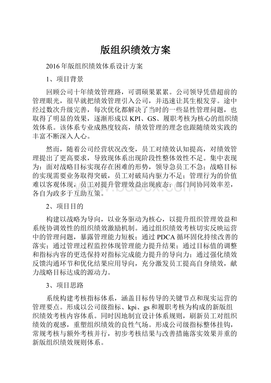 版组织绩效方案.docx