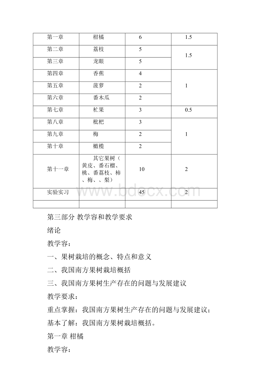 果树栽培技术教学大纲.docx_第3页