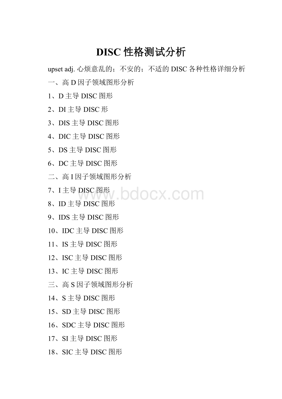 DISC性格测试分析.docx_第1页