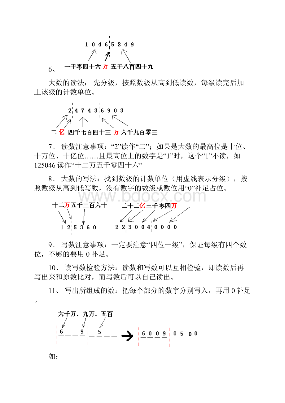 四年级第一学期知识点汇总数学.docx_第2页