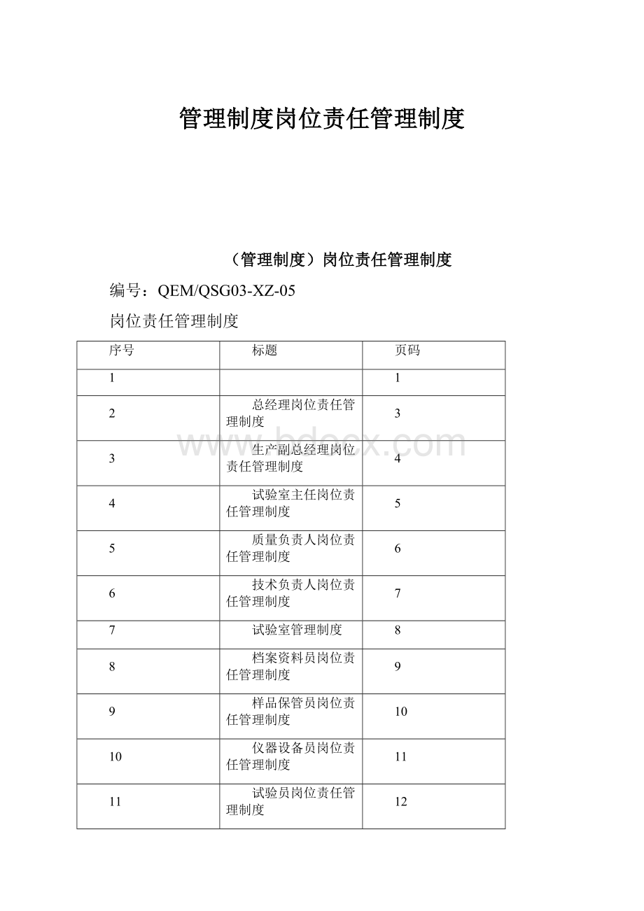 管理制度岗位责任管理制度.docx_第1页