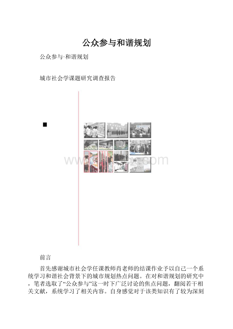 公众参与和谐规划.docx