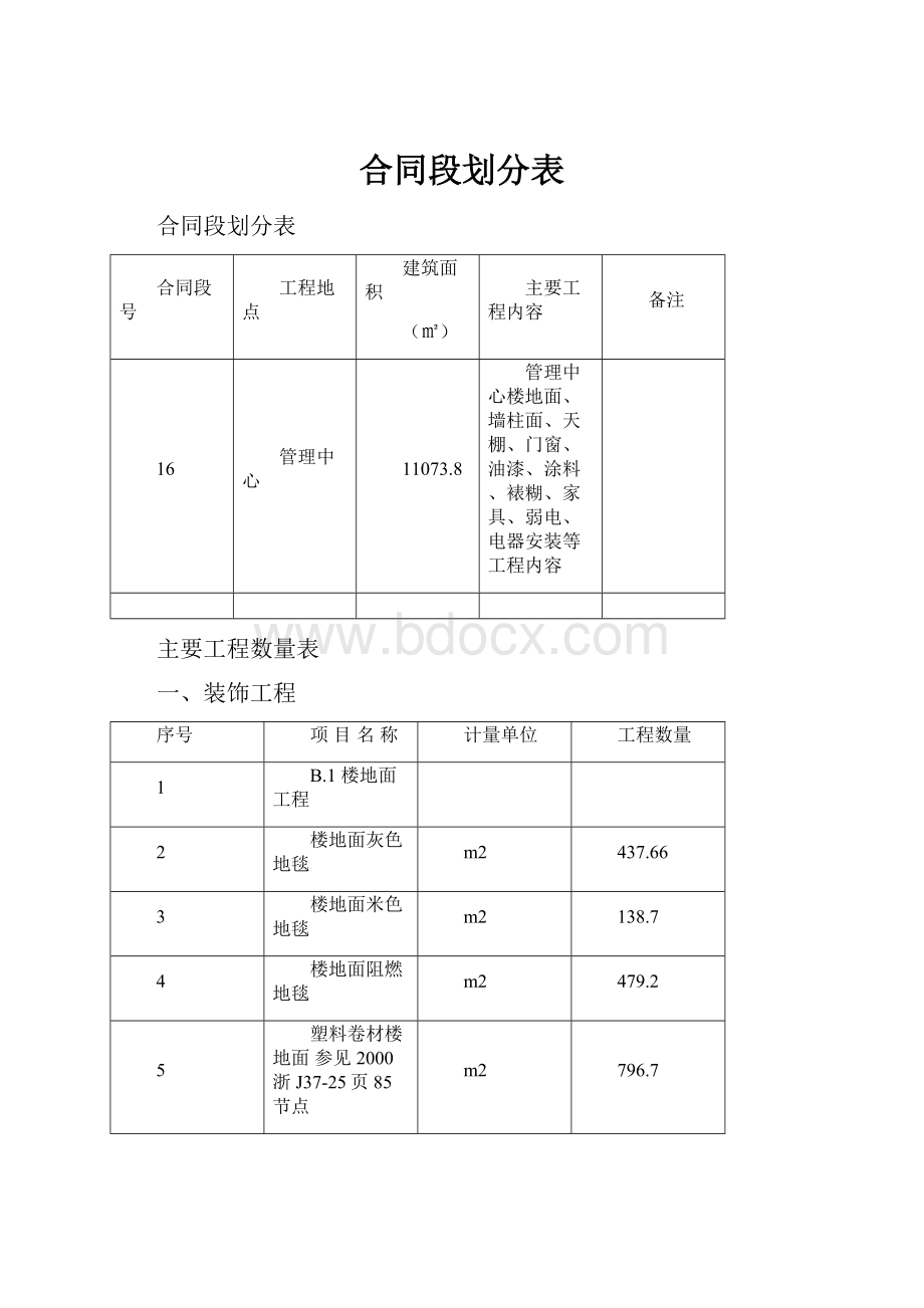 合同段划分表.docx