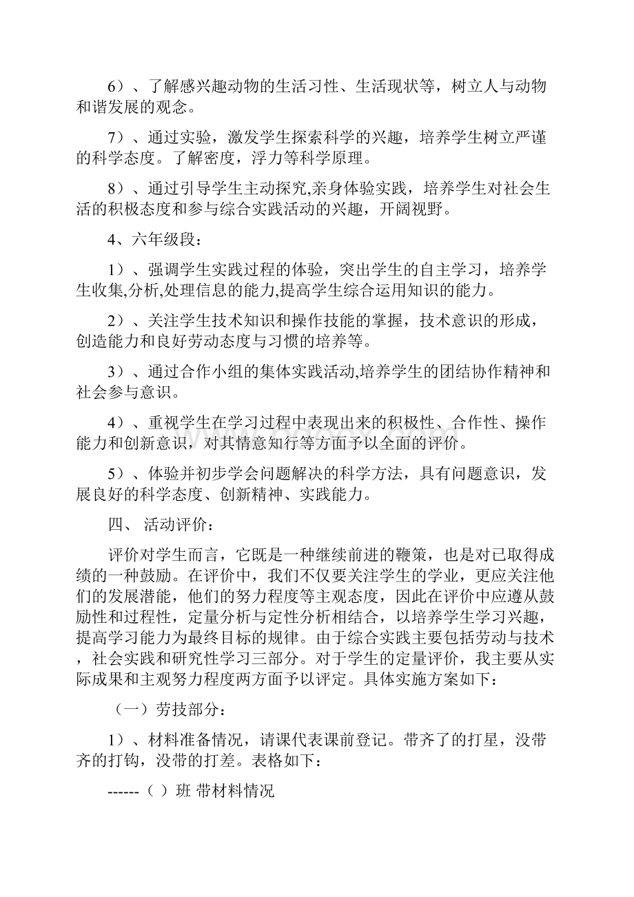 永兴二小综合实践活动课程实施方案.docx_第3页