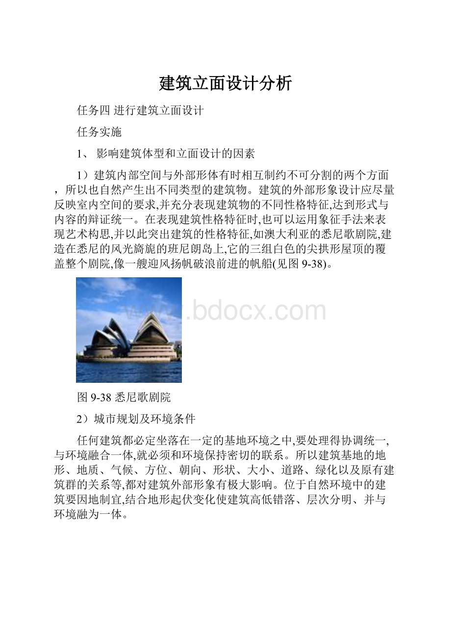 建筑立面设计分析.docx_第1页