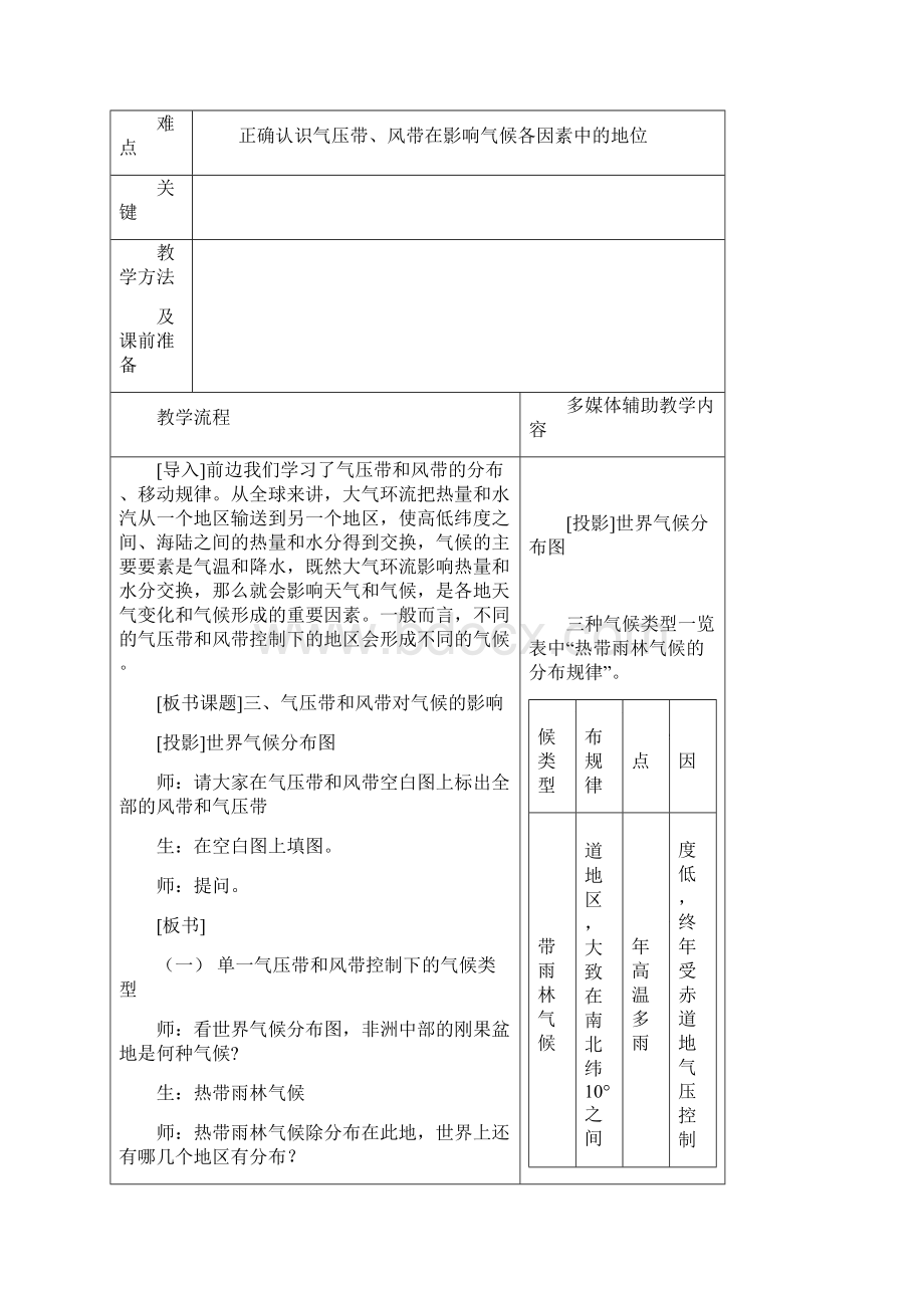 高中地理高一地理气压带和风带对气候的影响1 最新.docx_第2页