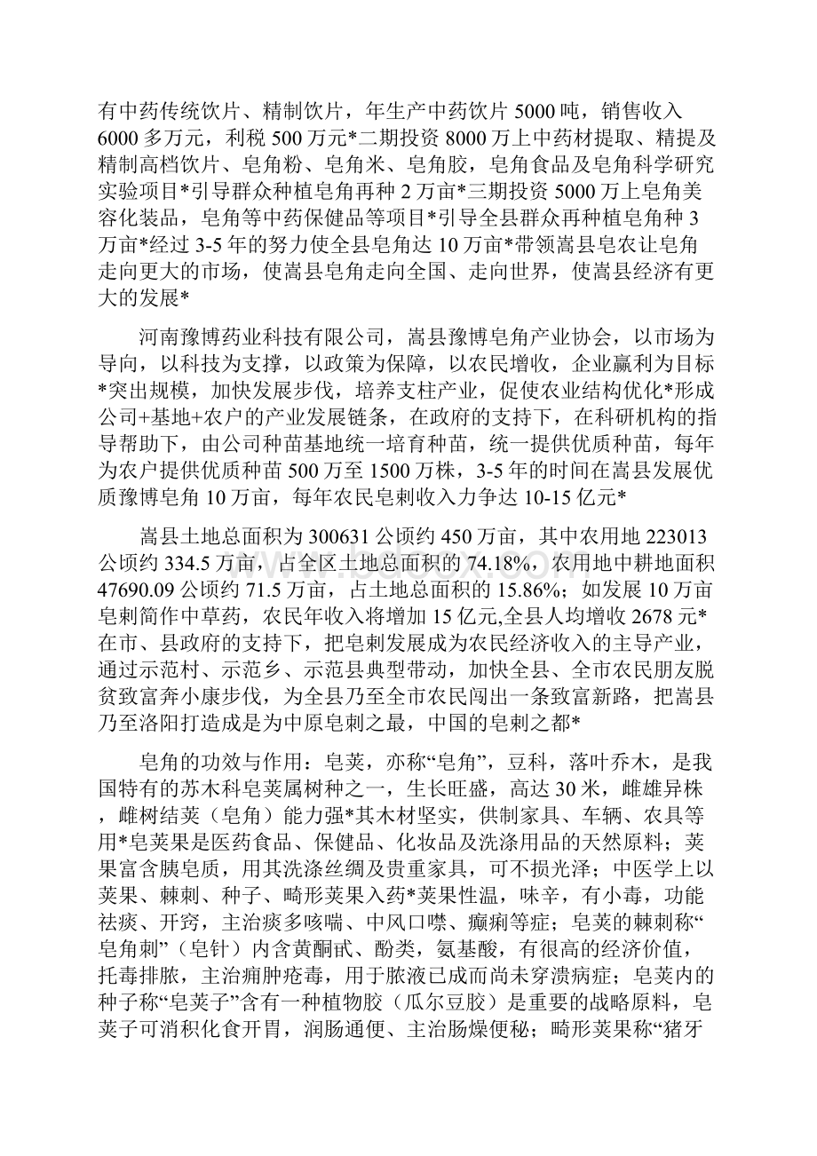 皂角刺中药材小县镇三年细化建设规划可行性方案存档精华版.docx_第2页