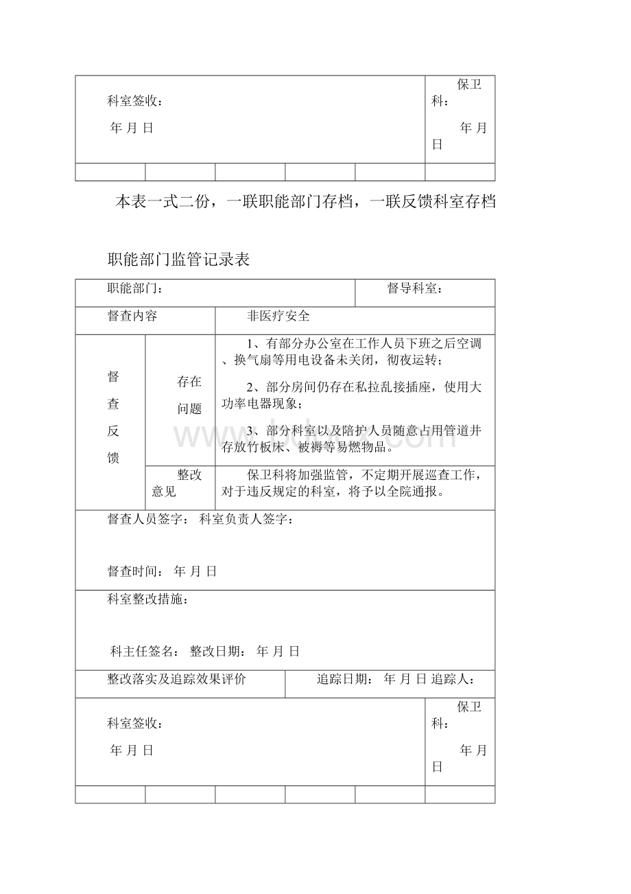 职能部门监管记录表 消防.docx_第2页