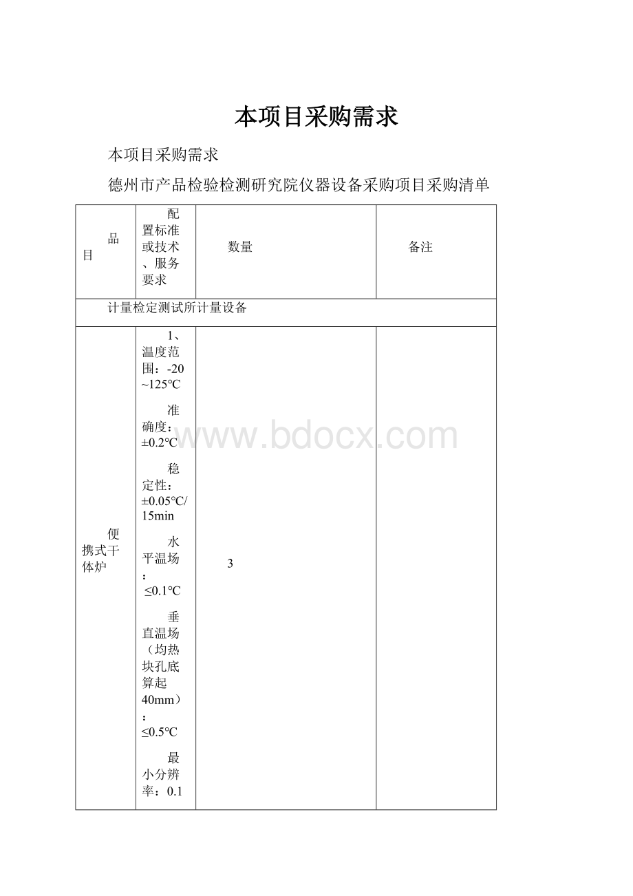 本项目采购需求.docx_第1页