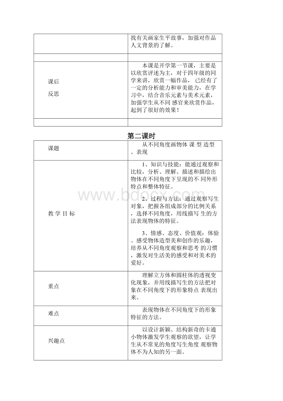 完整版岭南版四年级下册美术教案.docx_第3页