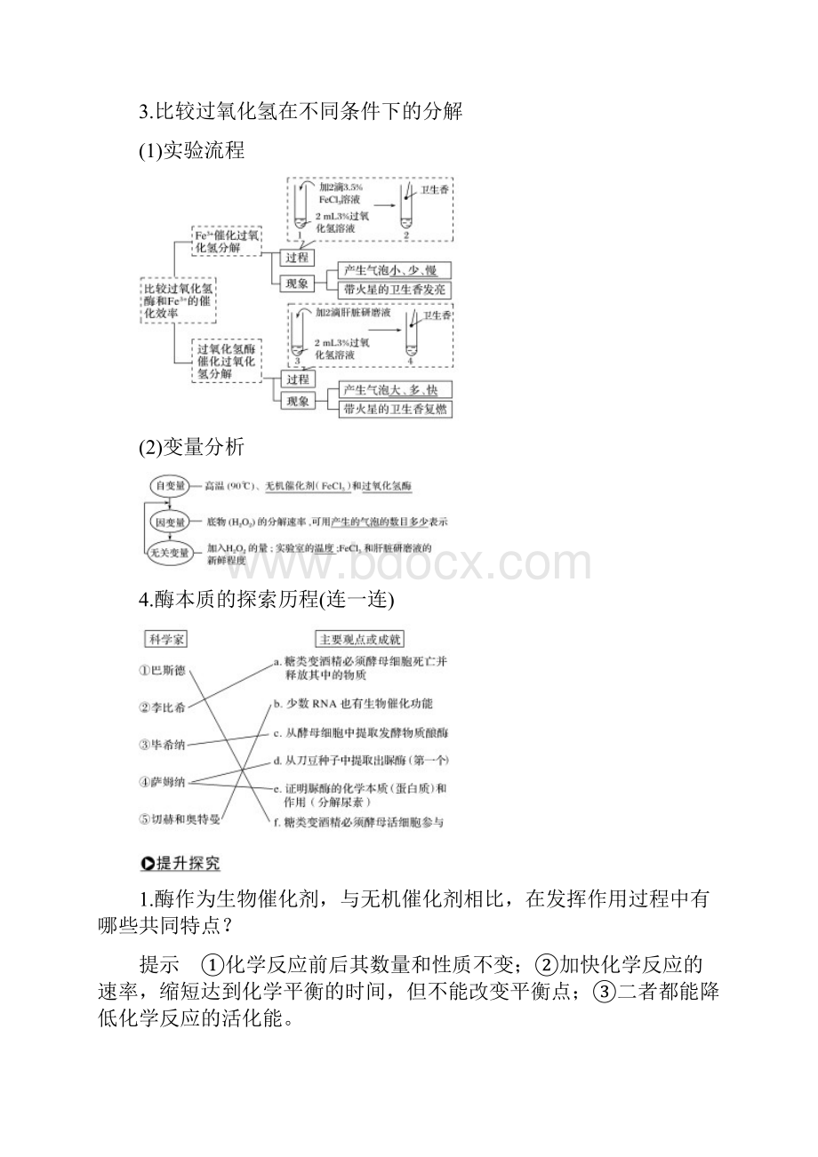 18届高考生物一轮复习第三单元细胞的能量供应和利用第8讲酶的本质特性及相关实验探究学案.docx_第2页