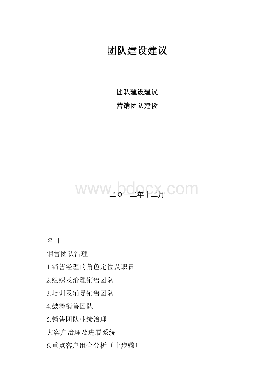 团队建设建议.docx_第1页