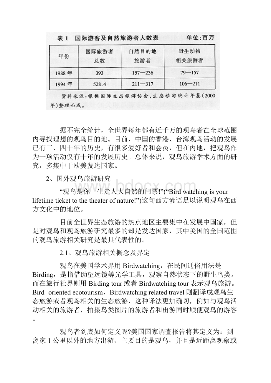 国内外观鸟旅游研究综述.docx_第2页