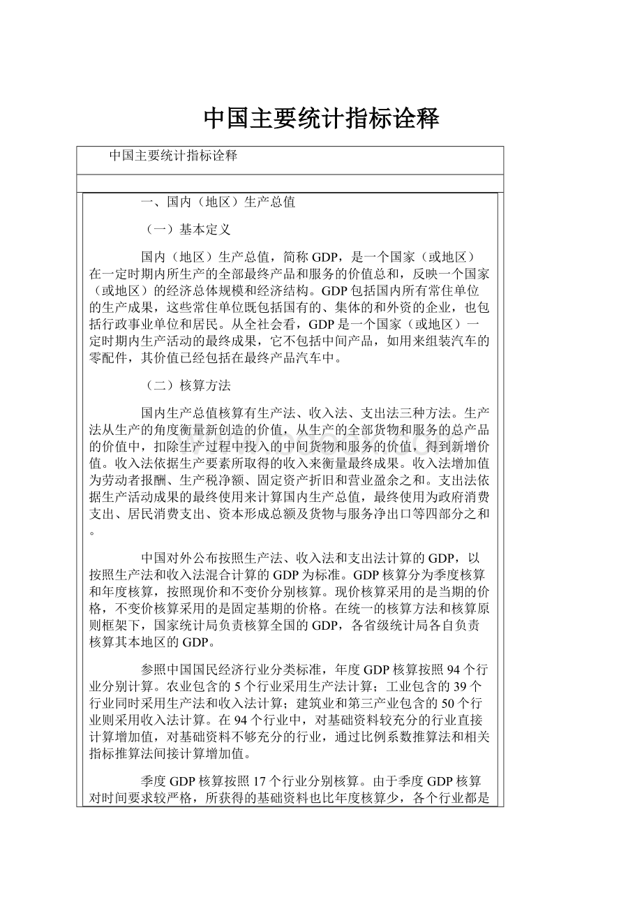 中国主要统计指标诠释.docx_第1页