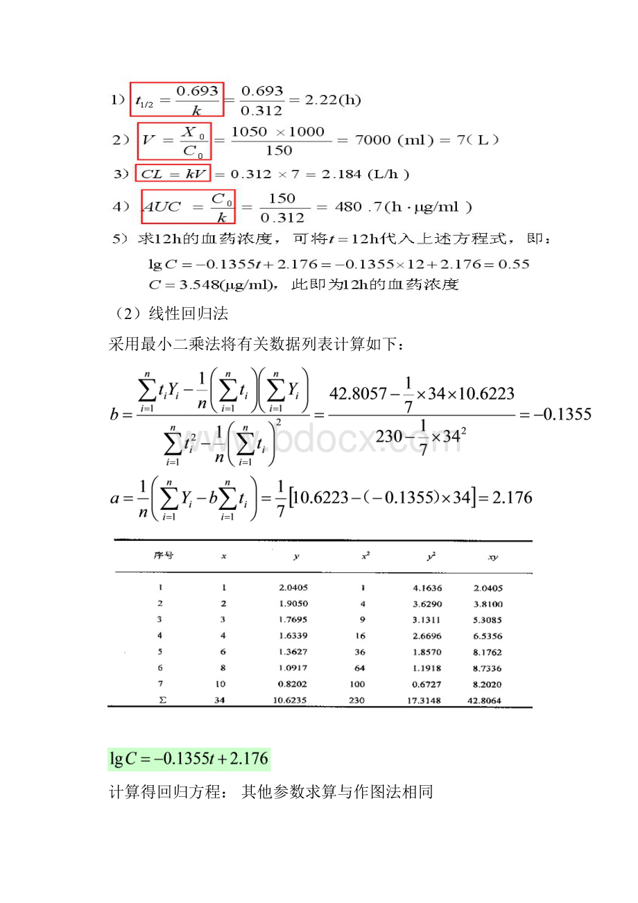 生物药剂学与药物动力学计算题.docx_第2页